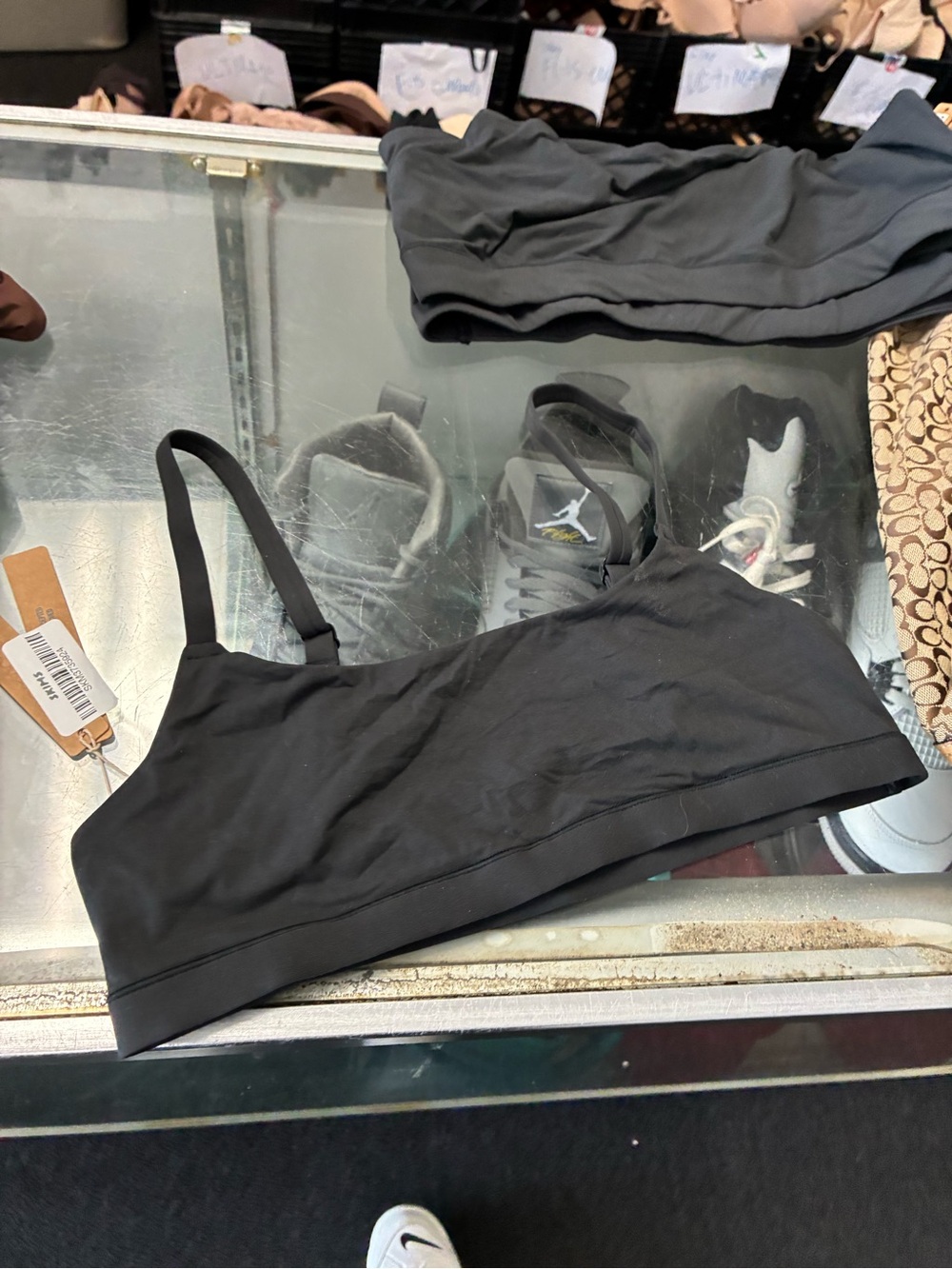 Women’s SKIMS Fits Everybody Scoop Bralette Onyx SZ Med New